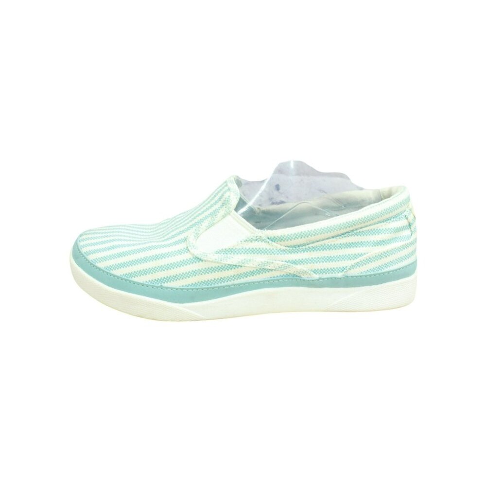 LL Bean Tidal Multicolor Canvas Slip-on Striped Comfort Deck Shoes Size 8 M